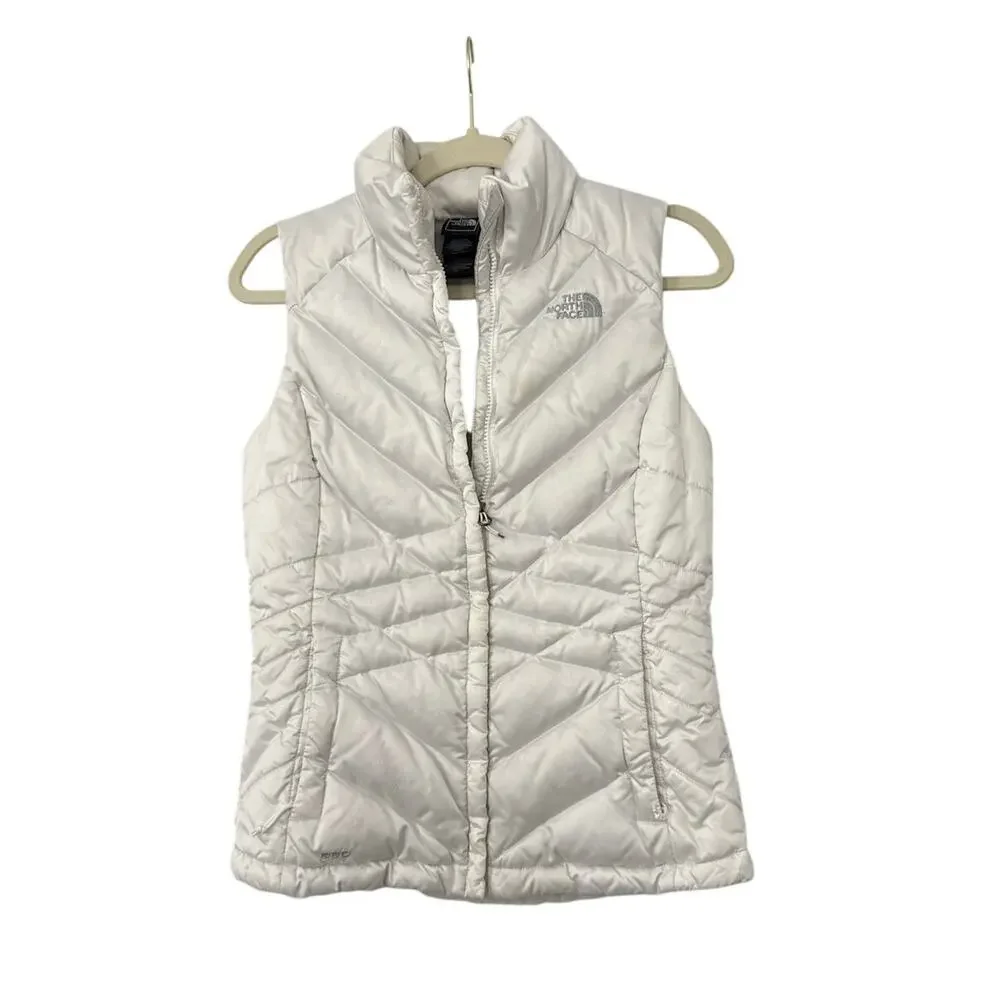 The North Face Jacket Coat 550 White Down Puffer Vest Size Women's XS